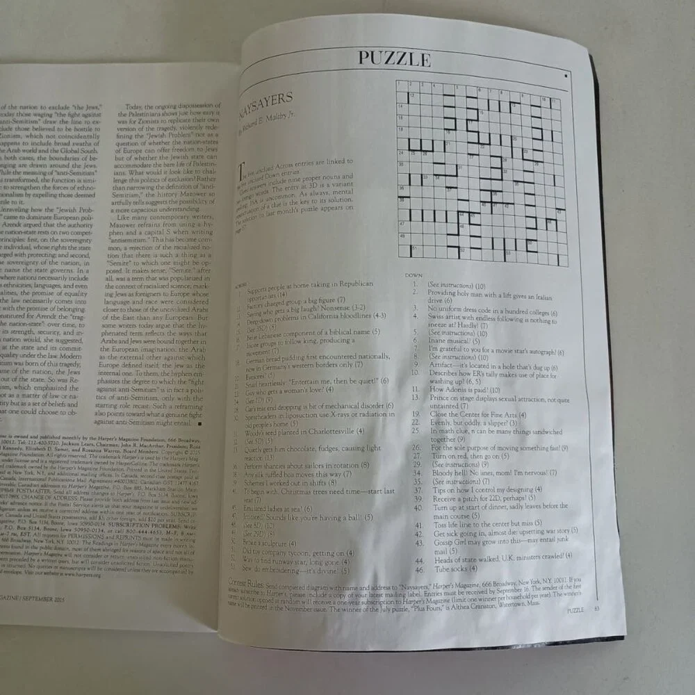 Harper’s Magazine 5 pack May to November 2025